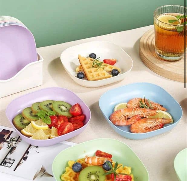 10 Piece plate set with holder 1