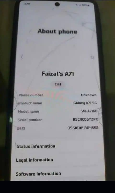 samsung A71 5G Non Pta 0