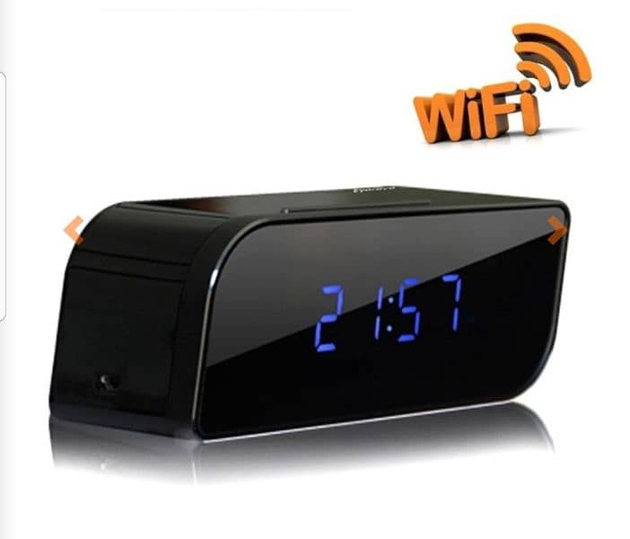 Wireless Wifi IP 1080P HD Clock Camera rechrgable 4