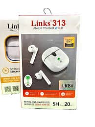 Links 313 Imported Earbuds Call Noise Reduction Deep Bass and Extra S