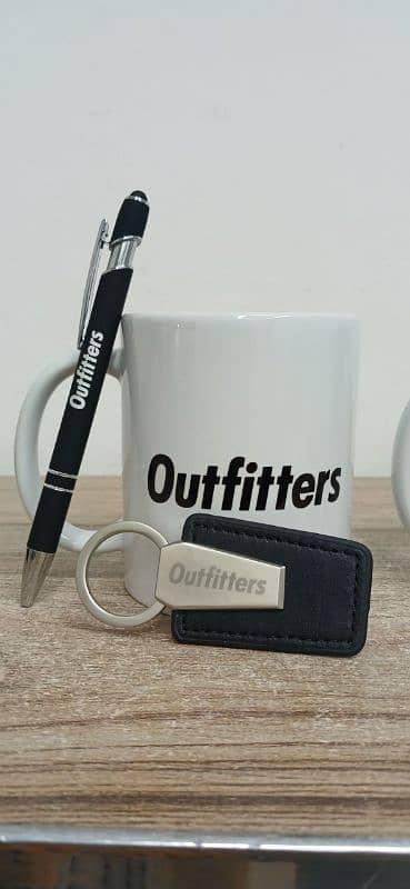 Print Logo & Company Name On Mug Shirt Cap wall clock pen keychain . 11