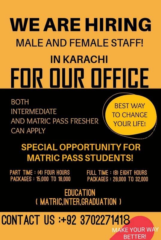 office working male and female staff need workers 0