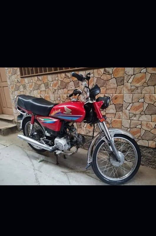 Honda CD 70 Lahore number 2018 Model urgent sale 1