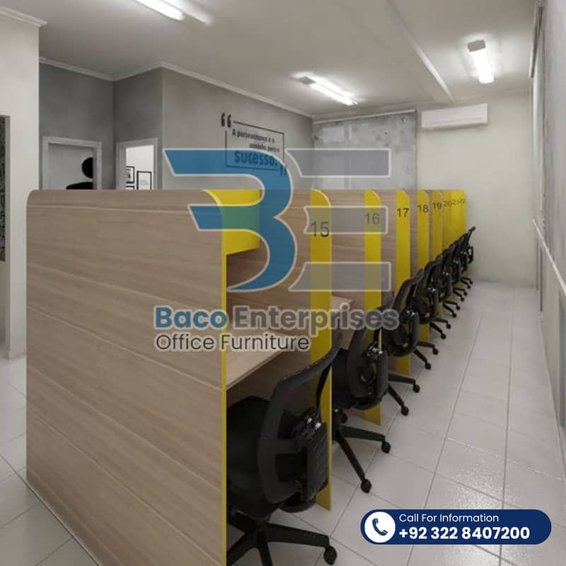 Call Center Office Cubicles - Call Center Workstations - office table 1