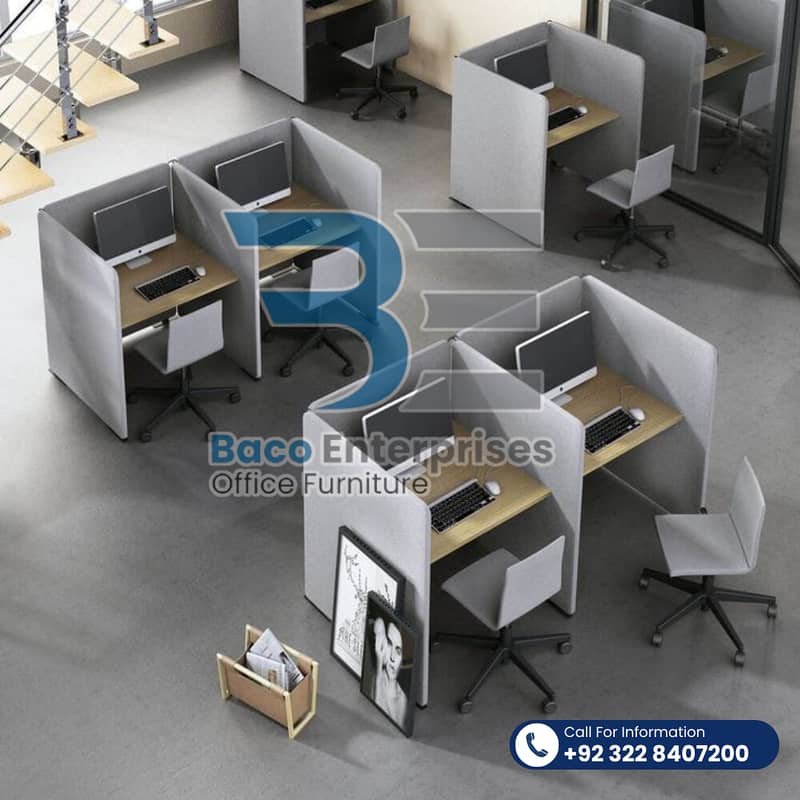 Call Center Office Cubicles - Call Center Workstations - office table 2