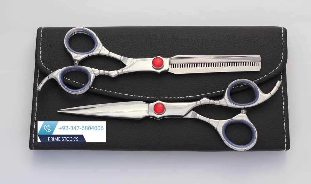 Hair Professional Hairdressing Scissors Thinning Barber scissors set 3