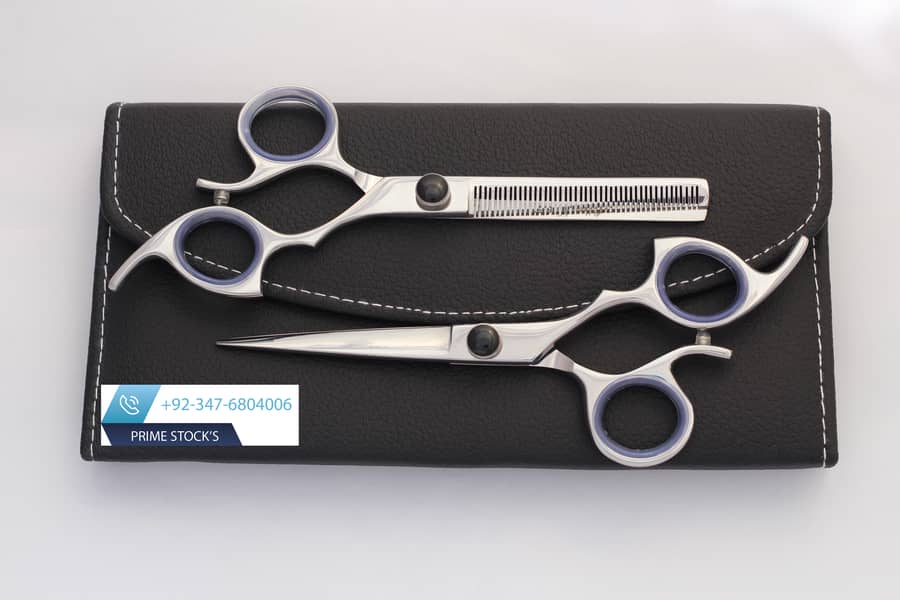 Hair Professional Hairdressing Scissors Thinning Barber scissors set 4