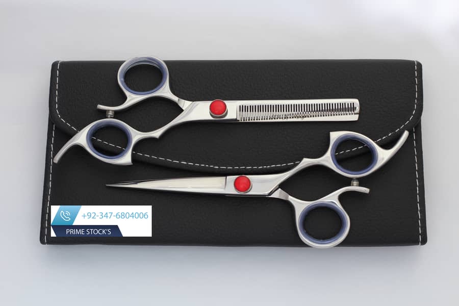 Hair Professional Hairdressing Scissors Thinning Barber scissors set 5