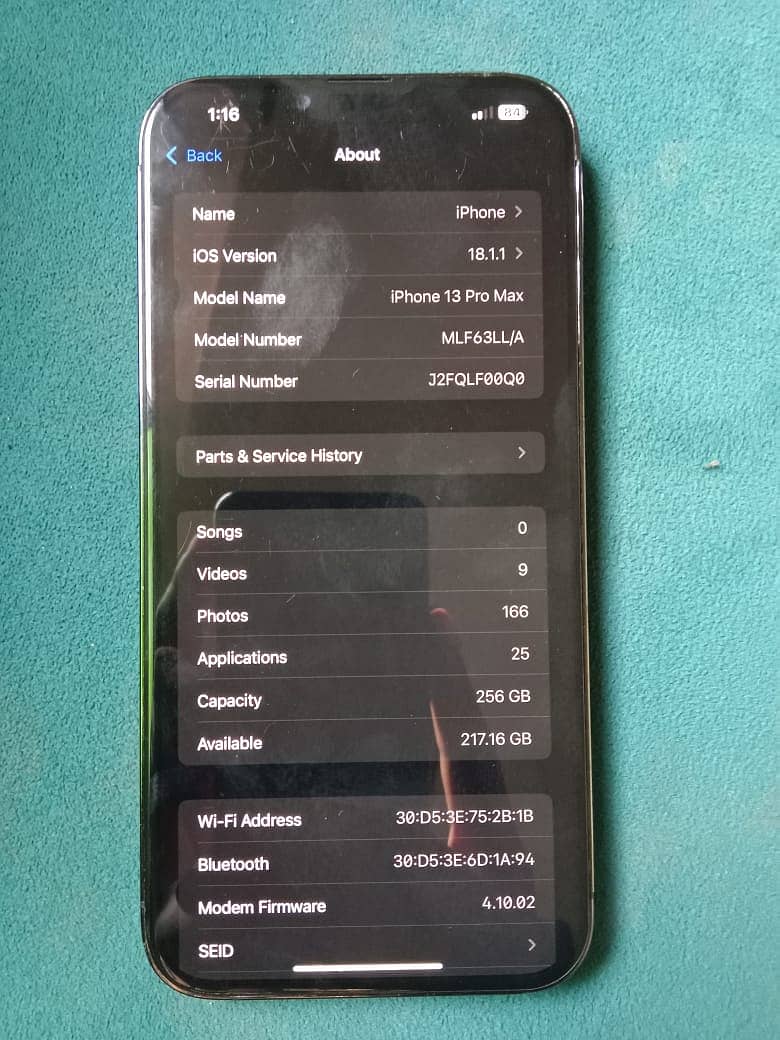 IPhone 13 pro max FU 256gb 6