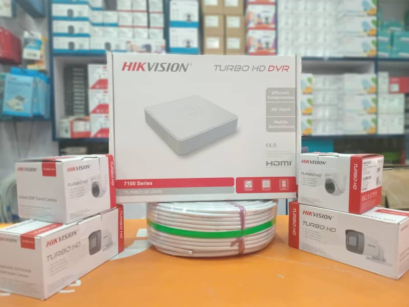 hikvision | cctv | 4 cameras package | Security cameras | night vision 0