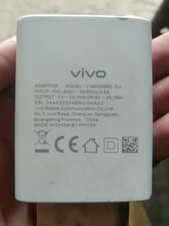 Vivo y21 ka 18 watt ka original box wala adopter he 100% original he