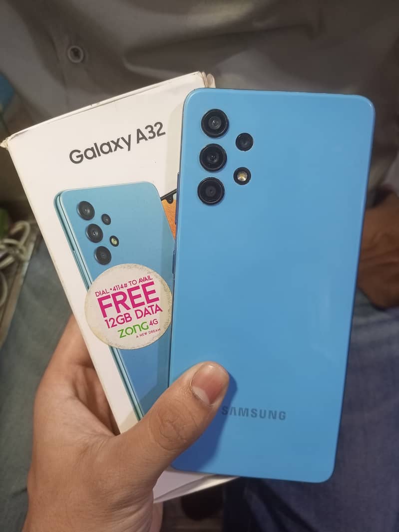 Samsung A32 New conditon 6GB 128GB Seald 100% Complete saman 2