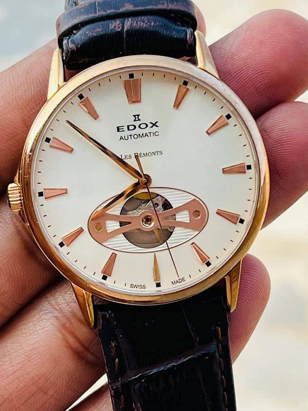 Edox automatic watch open heart All original 0