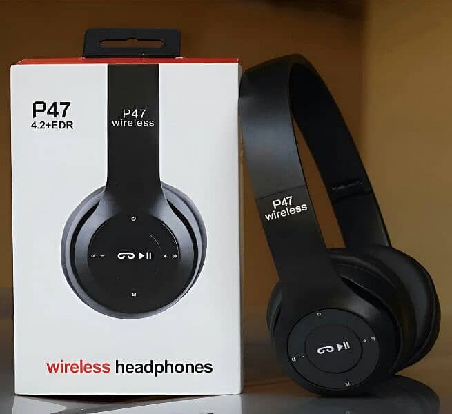 P47 Wireless Foldable Headset with Mic compaible for all Android 1