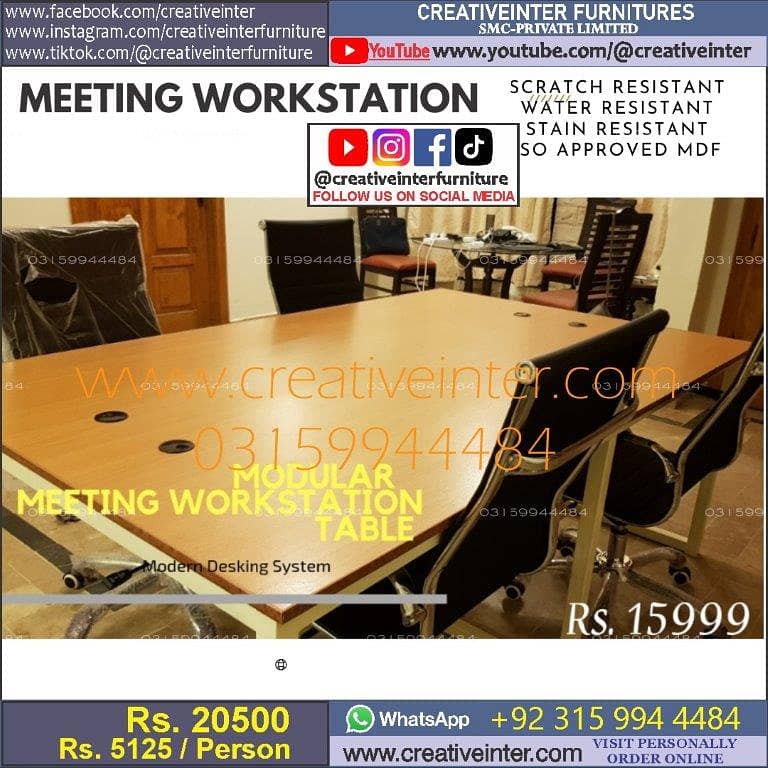 Conference Tables Executive Table Reception Counters Workstations 3