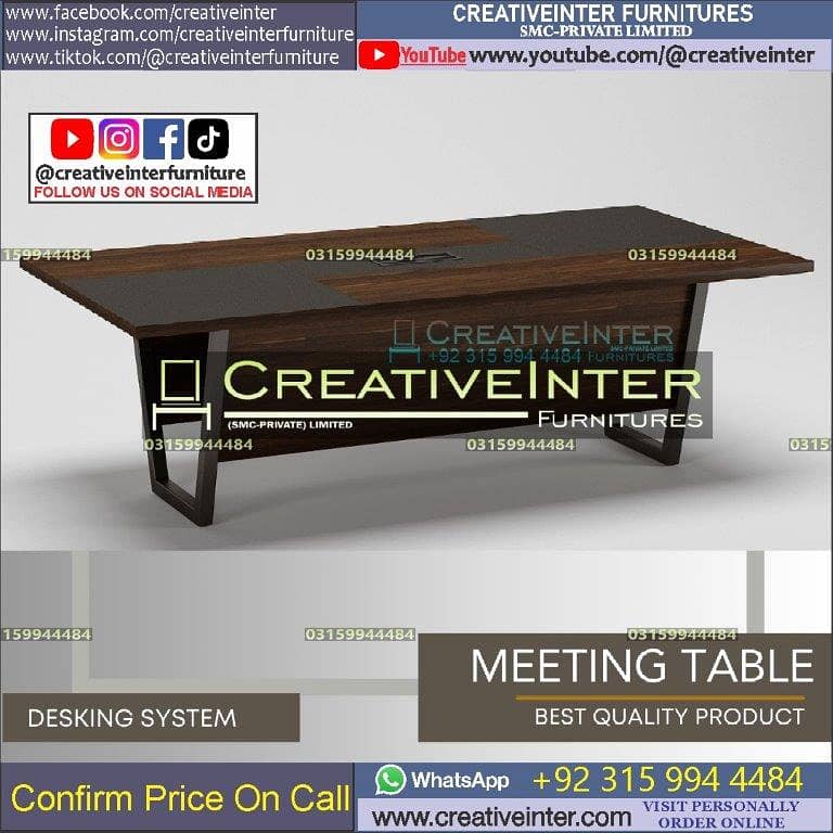 Conference Tables Executive Table Reception Counters Workstations 13