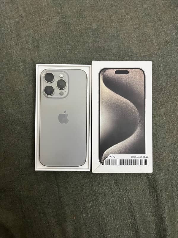 iphone 15 pro 256gb natural PTA APPROVED 1