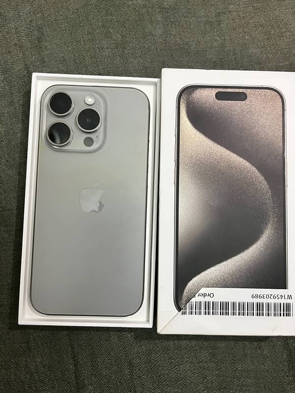 iphone 15 pro 256gb natural PTA APPROVED 4