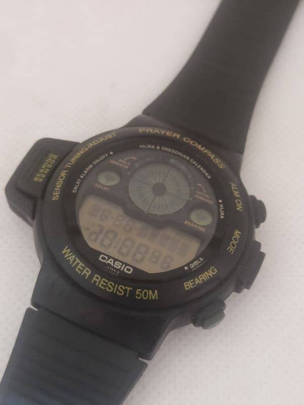 CASIO prayer qibla compass watch 0