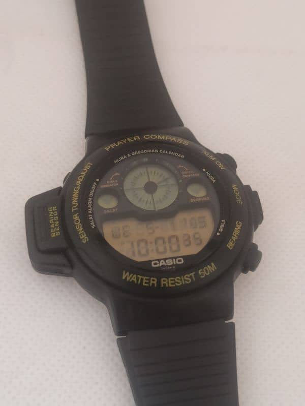 CASIO prayer qibla compass watch 1