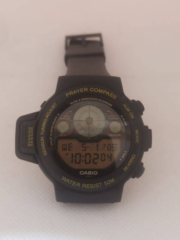 CASIO prayer qibla compass watch 7