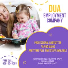 Trusted Babysitters , Childcare Experts , Nanny , House cook, Maids