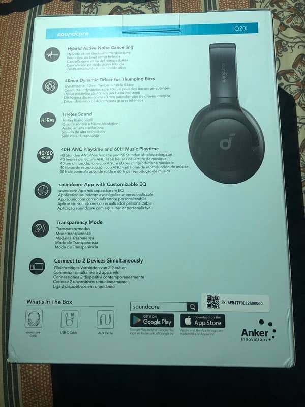 Soundcore by Anker Q20i Wireless Noise cancelling Headphones 1