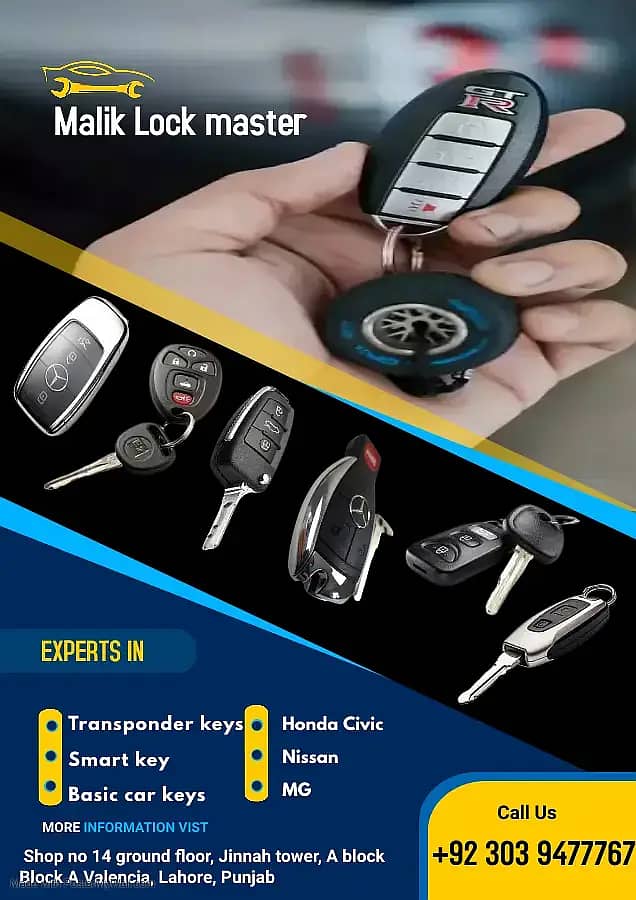 HONDA, TOYOTA, KIA , SUZUKI,  Mercedes ALL CARS REMOTE KEY 0