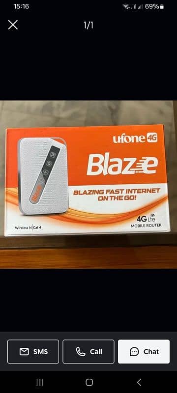 Ufone 4g Brand new unlocked device All sims Jazz,telenor,zong,ufone 1