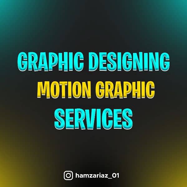 Graphic Designing, Video Editing & Motion Graphic Services 0