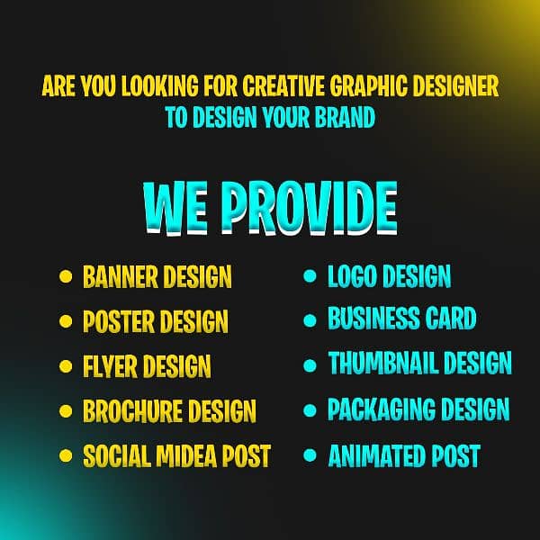 Graphic Designing, Video Editing & Motion Graphic Services 1