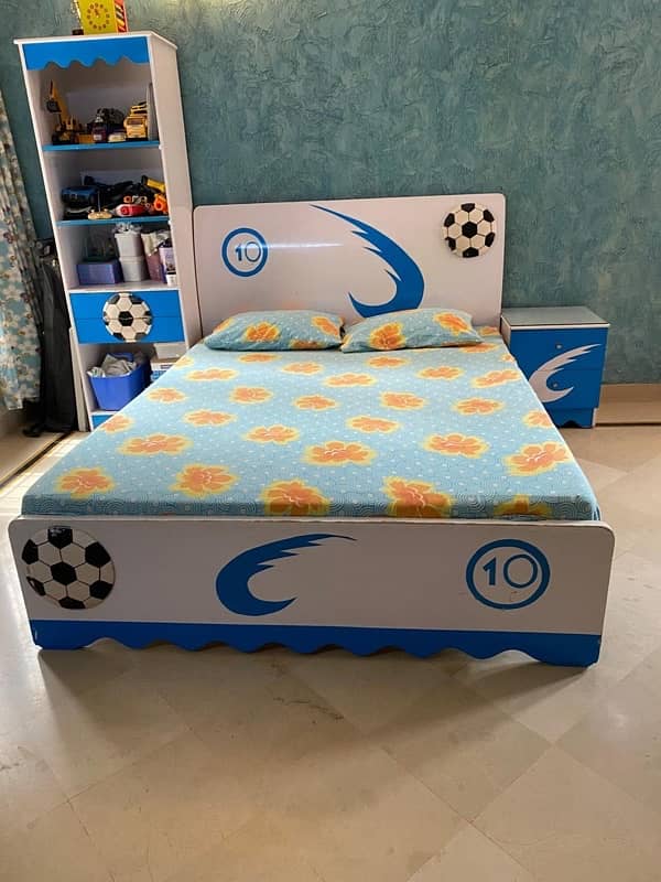 Kids Wooden Bed Set Complete 2