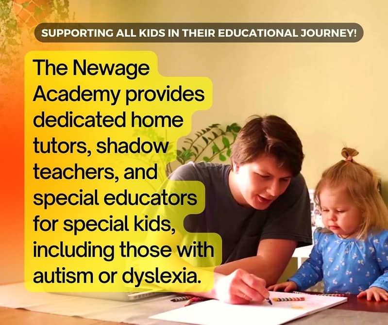 Home Tutors, Shadow Teachers for Special & Autististic Kids Available 1