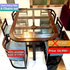 Smart dining table/round dining table/4 chair/6 chair/dining table