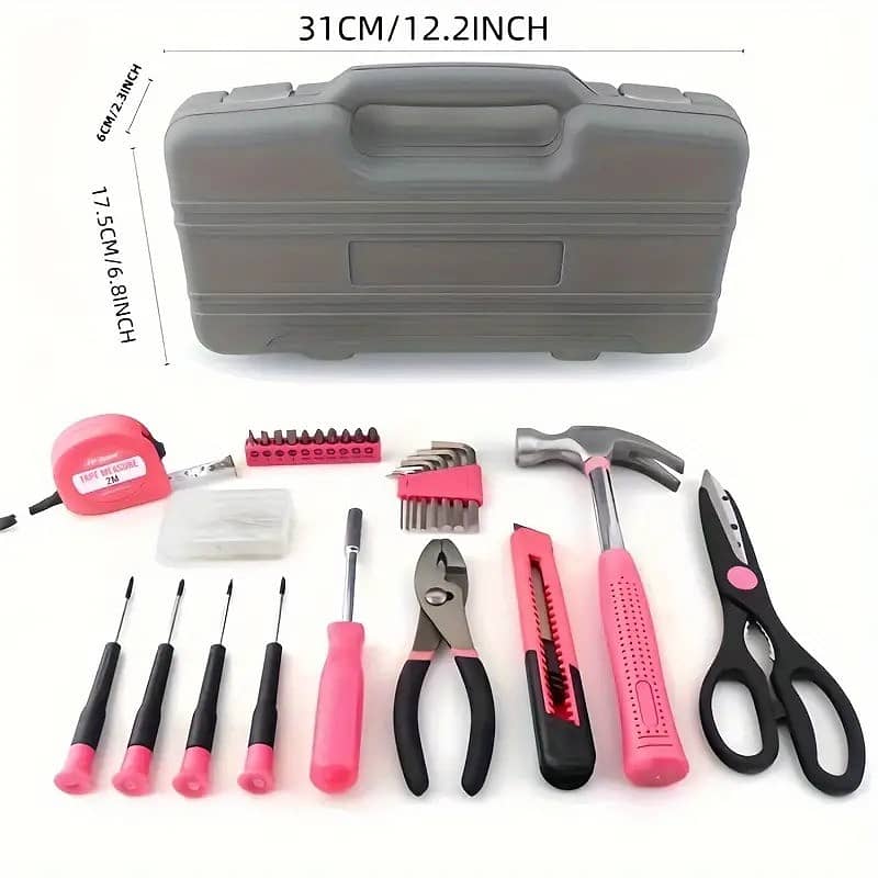 39 Piece General Household Tool Set in Toolbox Storage Case 3