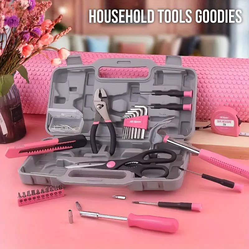 39 Piece General Household Tool Set in Toolbox Storage Case 4