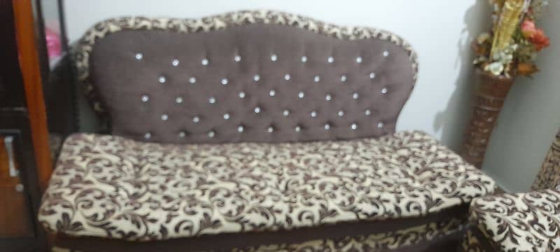 6 seater sofa velvet and jacquard material 2