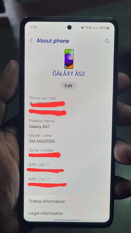 Samsung Galaxy A52 0