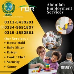 Maids, House Maid, cook, chef, Baby Sitter, Driver, Nurse, available