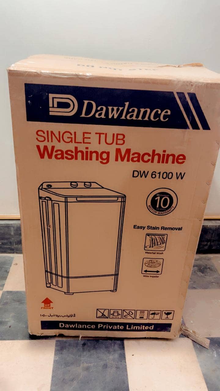 Dawlance 8 kg Single Tub Washer Washing Machine DW 6100W White 4