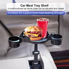 Car cup holder tray shelf