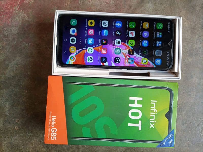 Infinix Hot 10s 6/128 PUBG processor Helio g85 0