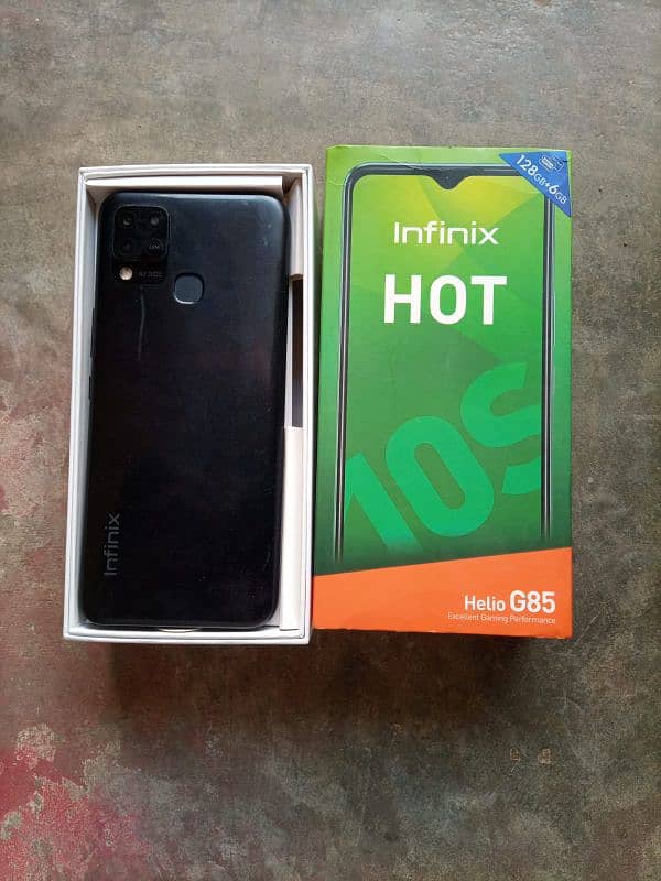 Infinix Hot 10s 6/128 PUBG processor Helio g85 1