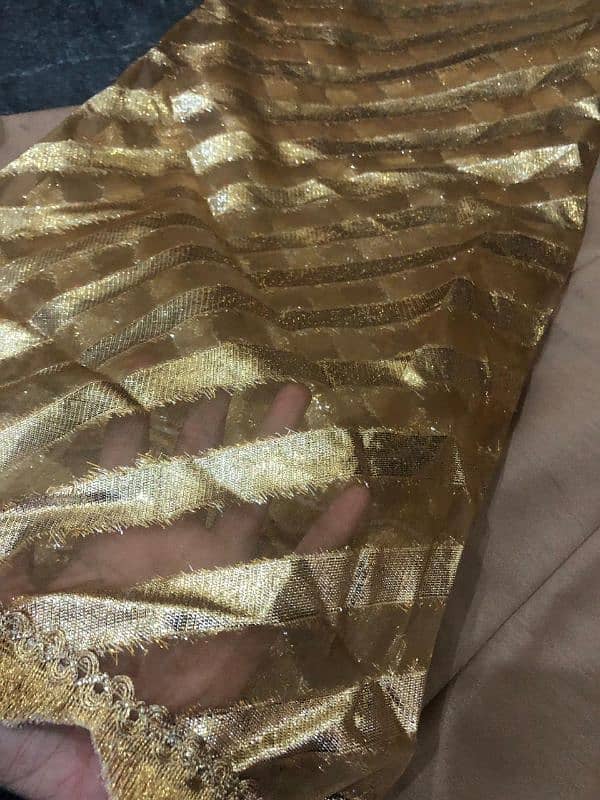 kartaan silk frock golden in color use only 1 time 1