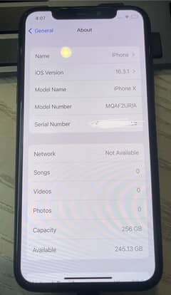 iPhone X 256GB PTA