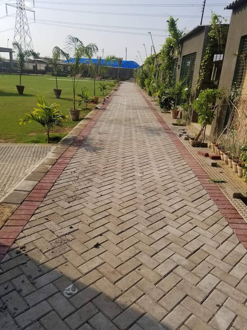 We are manufacturing pavers and kerb stones along with complete Fixing 17