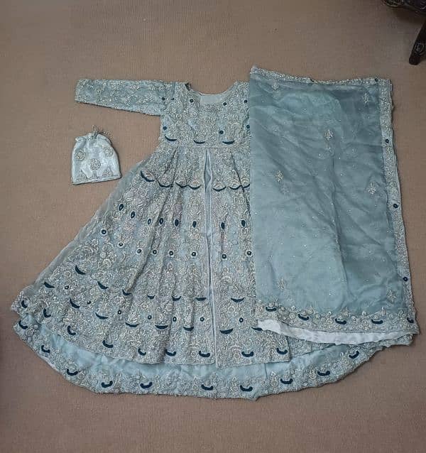 Sky Blue Bridal Dress 0