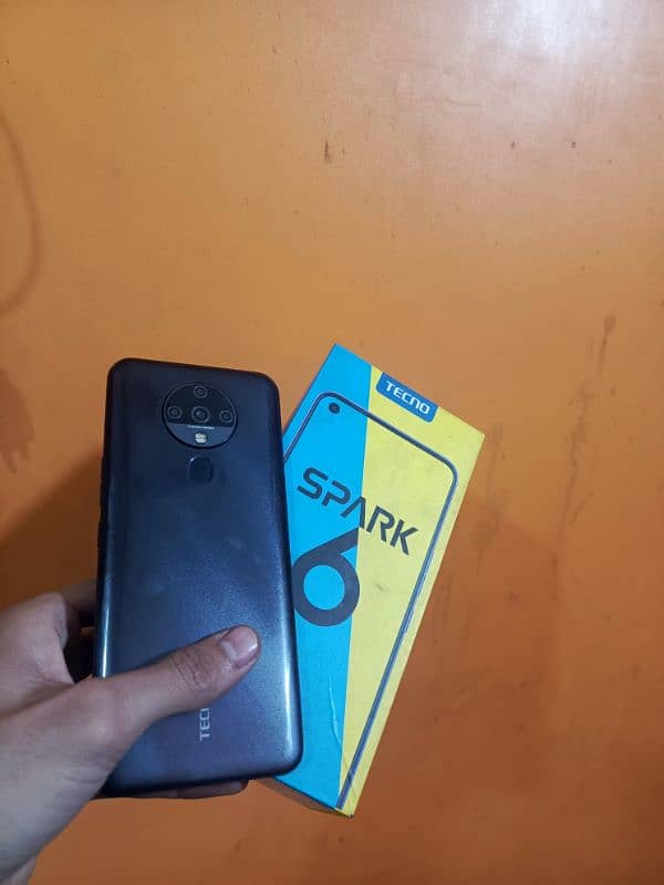 tecno spark 6 4/64 with box 0