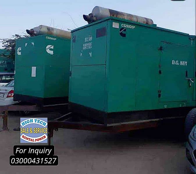 Generator for Rent / Rental / 30kva 50kva 100kva 150kva 200kva 300kva 3