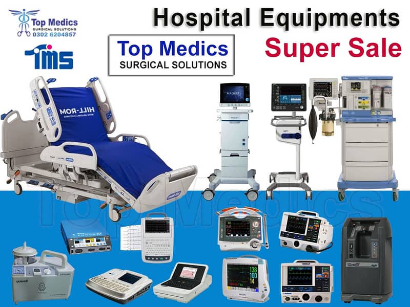 Stretcher trolley /Ventilator/Cardiac Monitor /Section machine/ICU bed 3